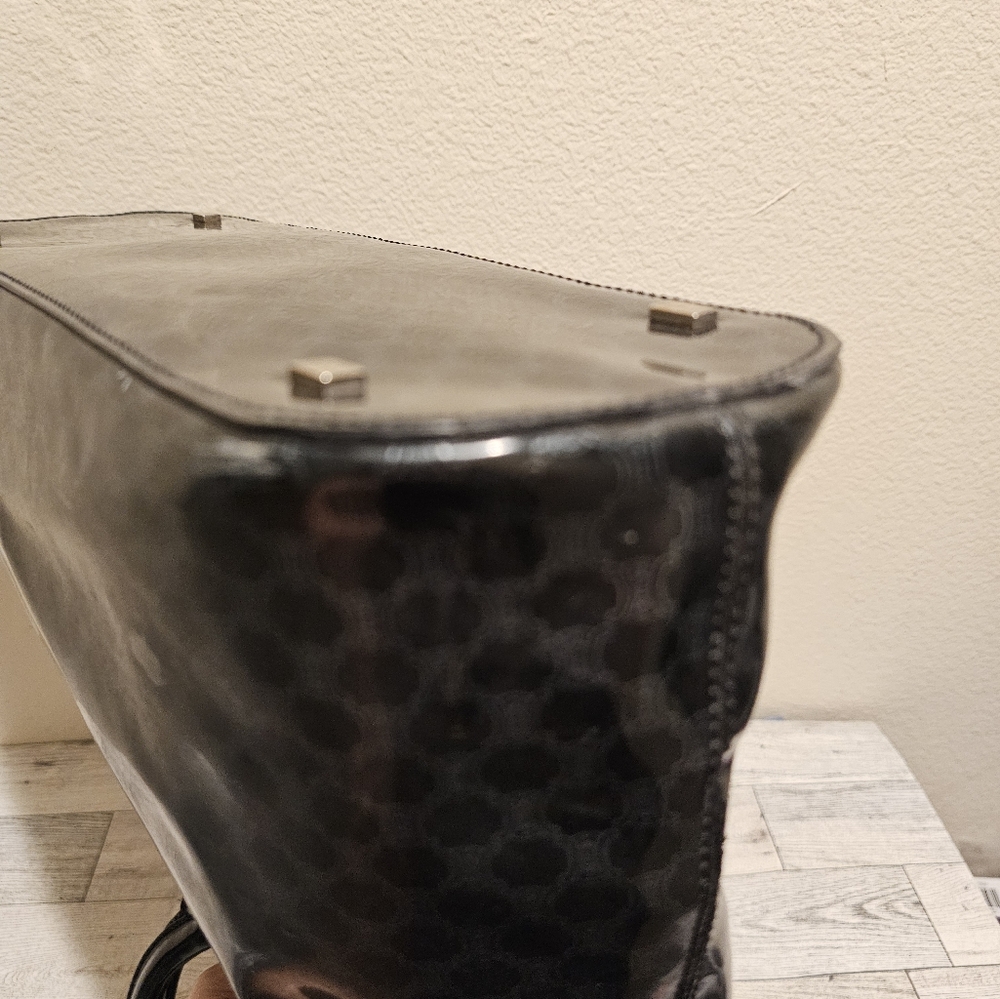 Celine Black Patterned Tote Bag - image 5